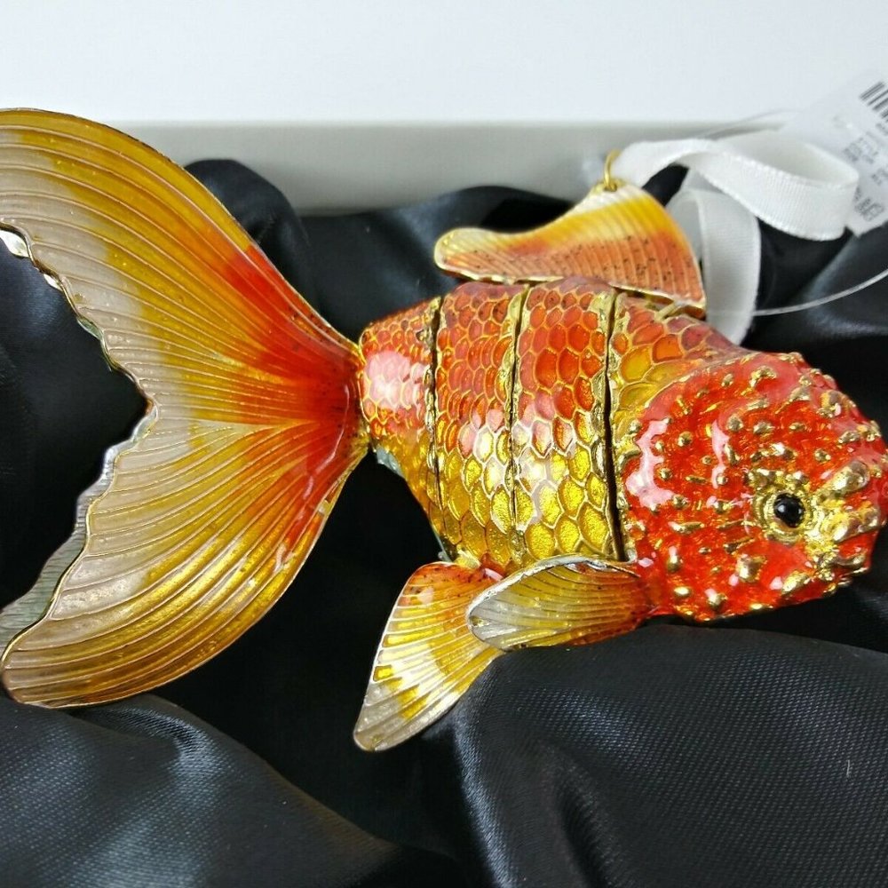 Trimsetter Cloisonne Goldfish Koi Fish Ornament